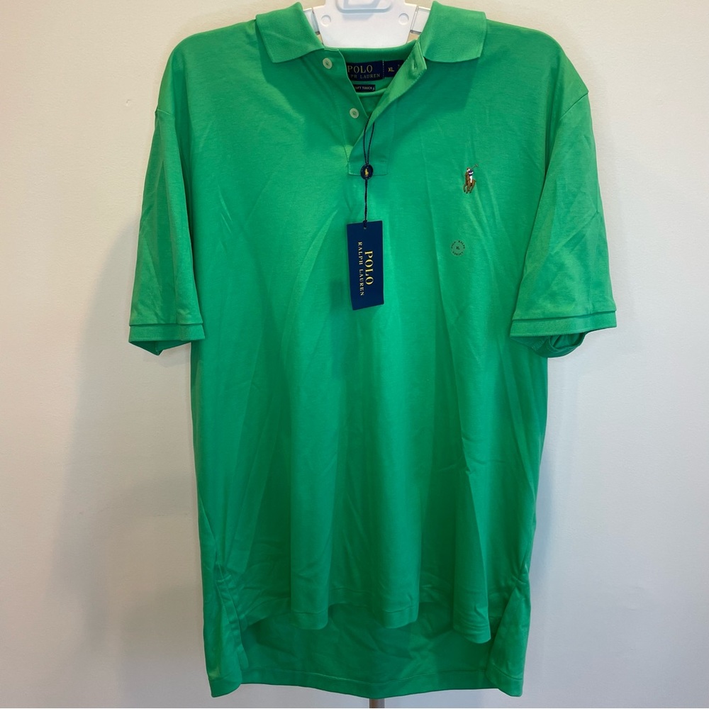 NWT Polo Ralph Lauren Men’s Size Extra Large Green Pima Soft Touch